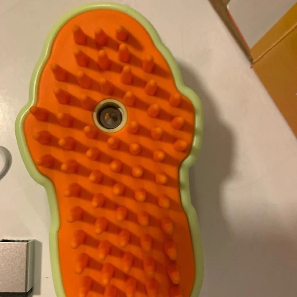 Green Pet Grooming Tool with Spray Massage Brush